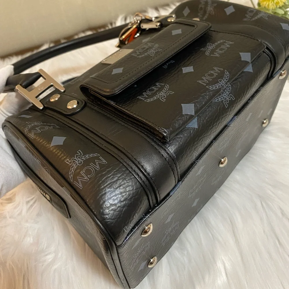 MCM Visetos Boston Bag - Picture 9 of 15